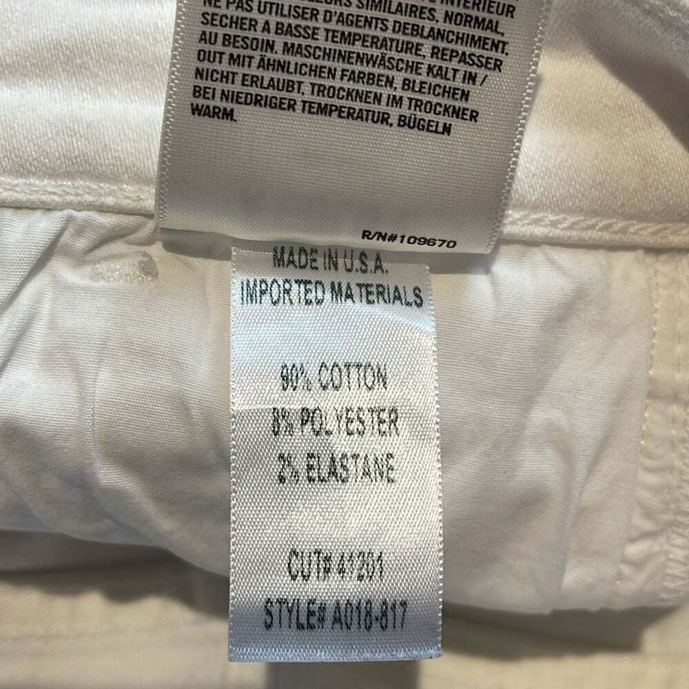 AGOLDE Sophie Crop White Distresses Size 27 - Picture 10 of 10